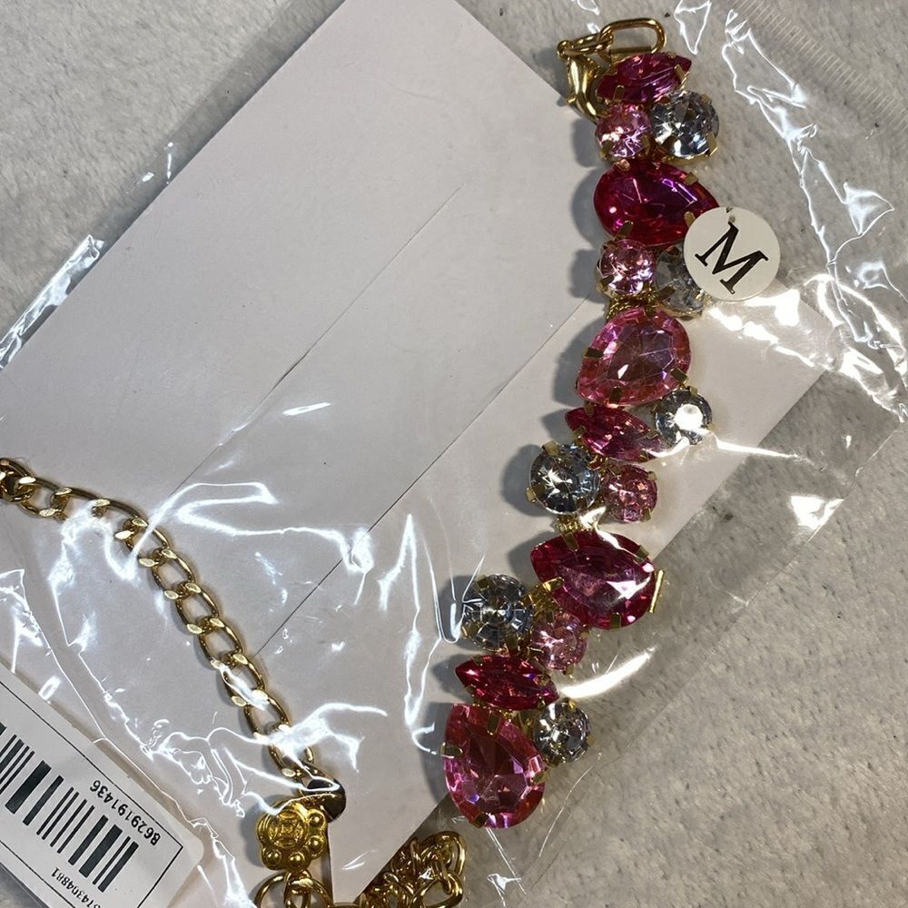 Pink Bling Jewel Dog Fancy Necklace Collar - Picture 5 of 6